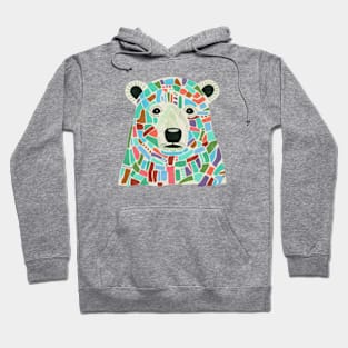 Polar Bear Shapes Portrait - Purple Hoodie